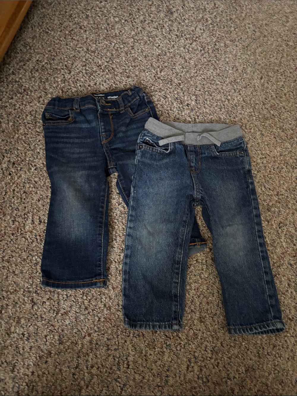 The Children's Place Dark Blue Denim Jeans Set